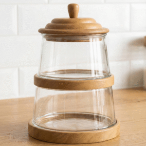 קערות עץ זכוכית