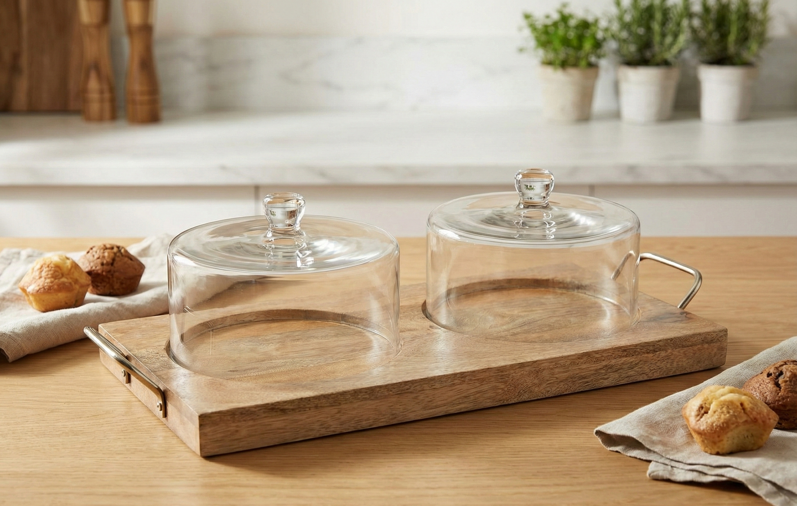 מגש עץ מנגו