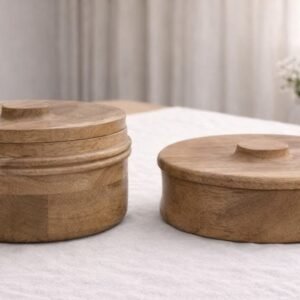 קופסת דיקורטיבית לאיחסון מעץ מנגו